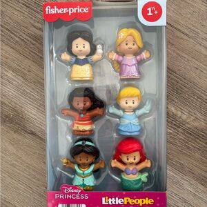 Disney Little People - Snow White, Rapunzel, Cinderella, Moana, Jasmine, & Ariel